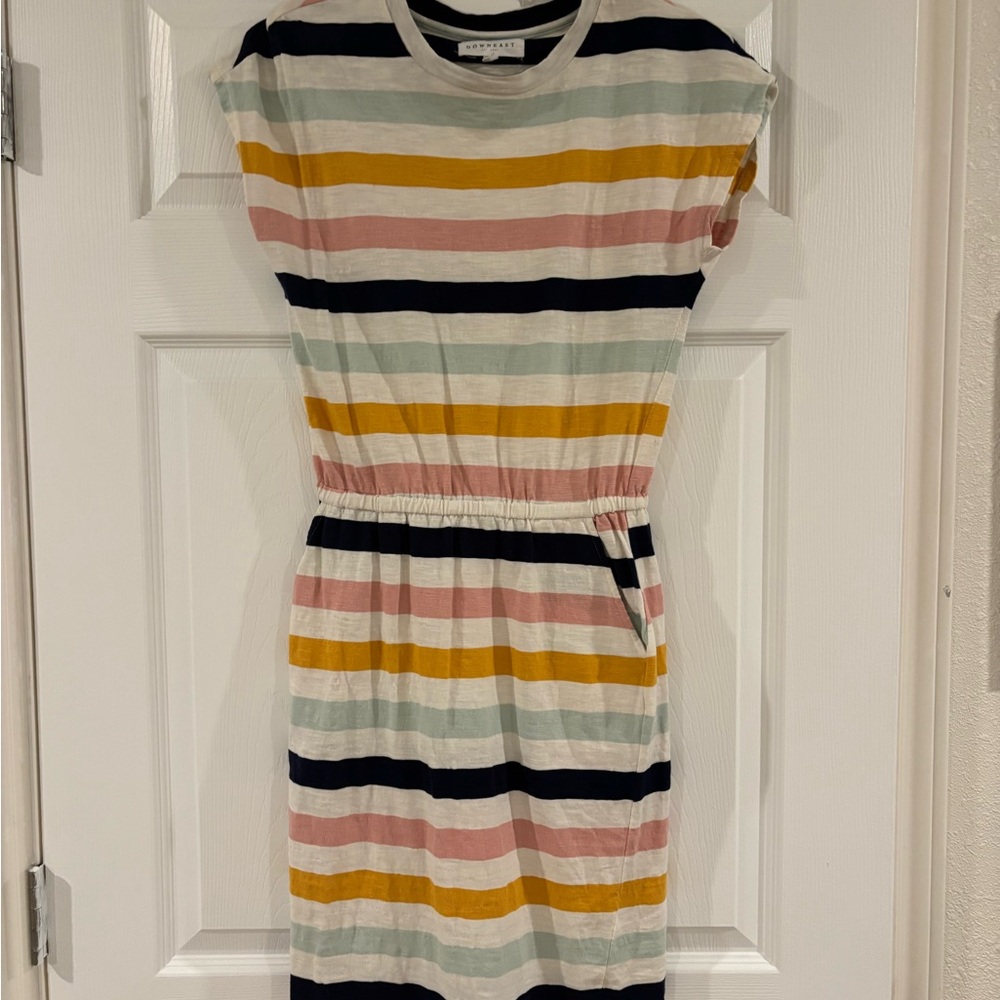 DownEast Multi Colored Striped Dress